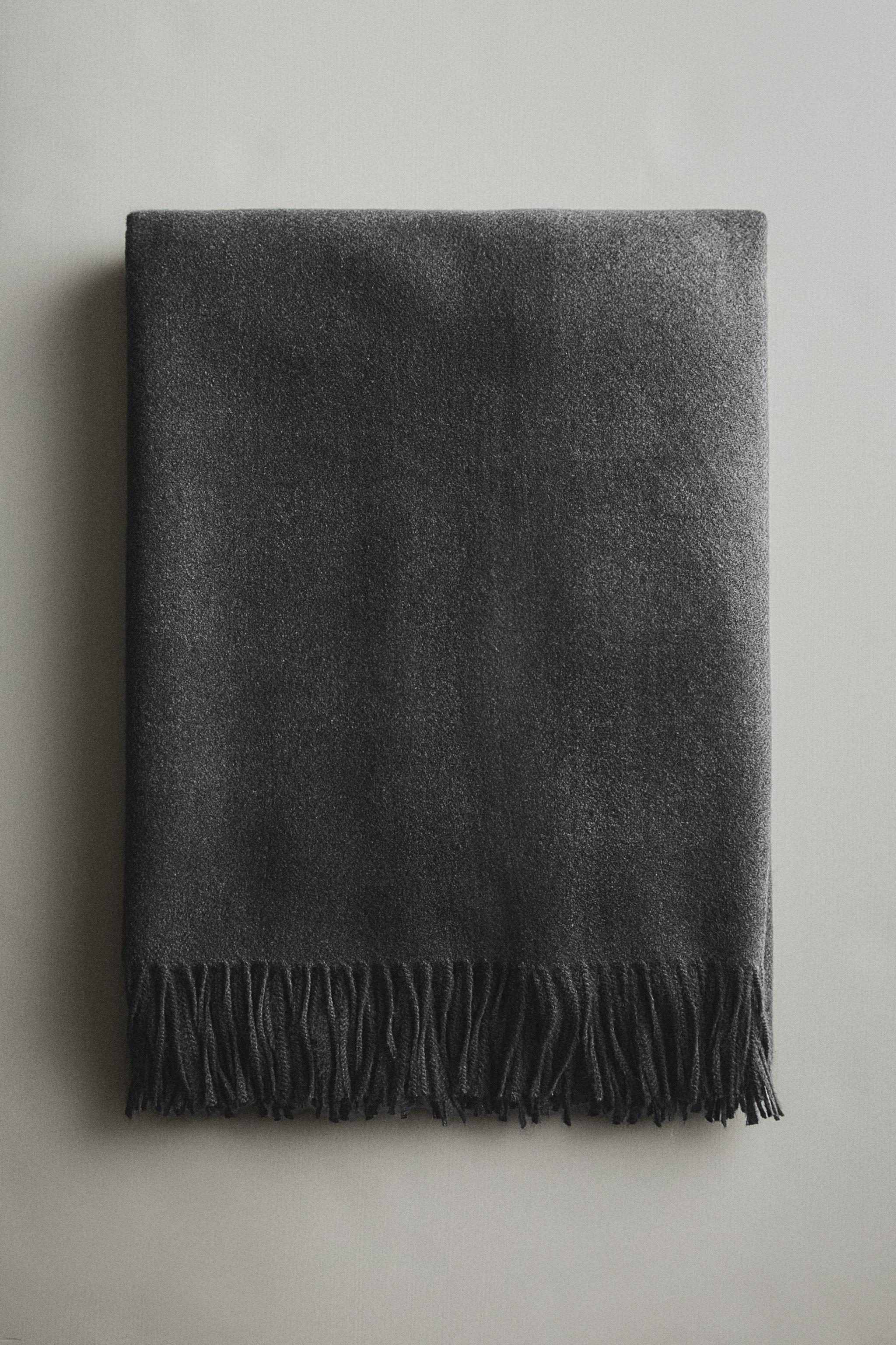FRINGED SOFT BLANKET